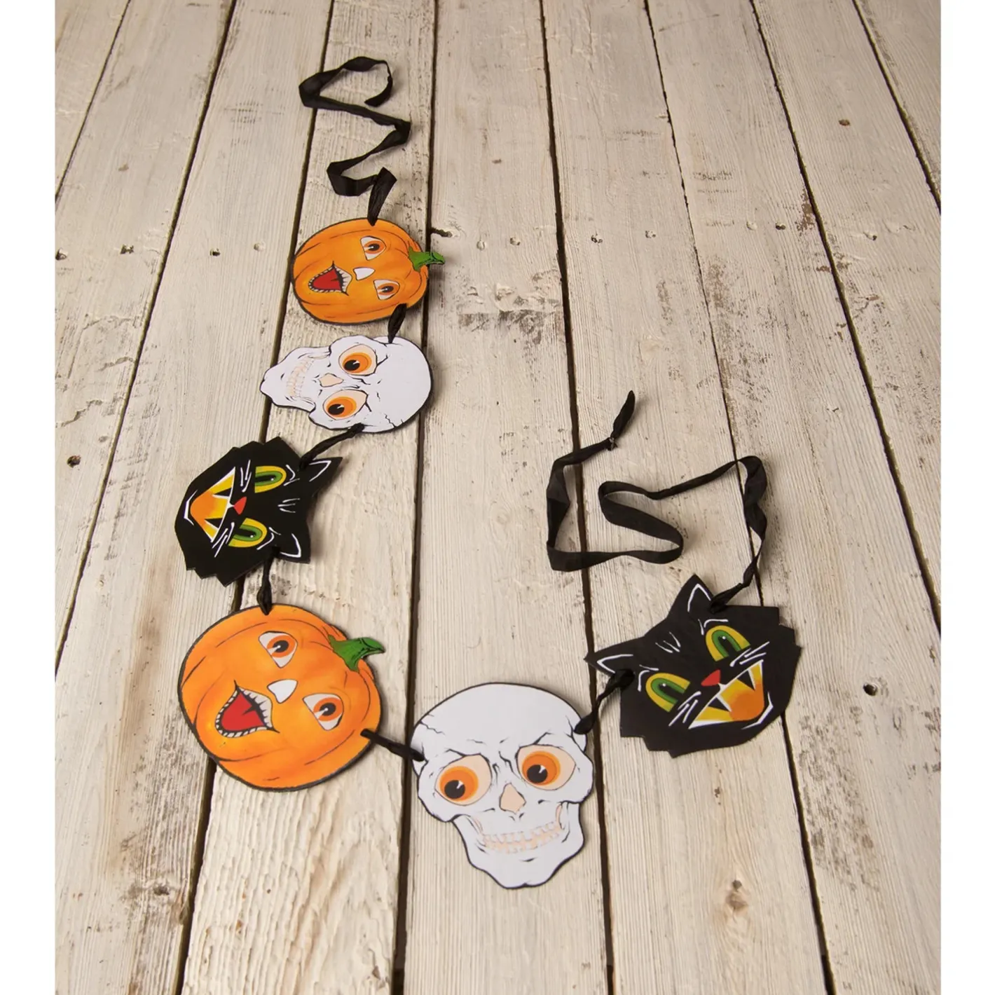 Bethany Lowe 6' Halloween Friends Vintage Inspired Garland TF3254