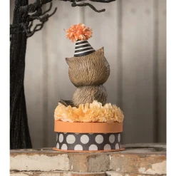 Bethany Lowe 6" Hoot on Box Vintage Halloween Decoration TL1370 Outlet