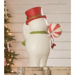 Bethany Lowe 20" Large Sammy Jolly Snowman Vintage Christmas Decoration TJ2342 Discount