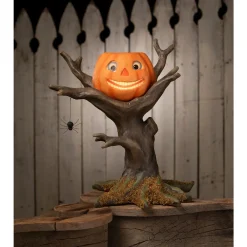 Bethany Lowe 16" Pumpkin Hollow Hideaway Halloween Decoration TD4153 Clearance