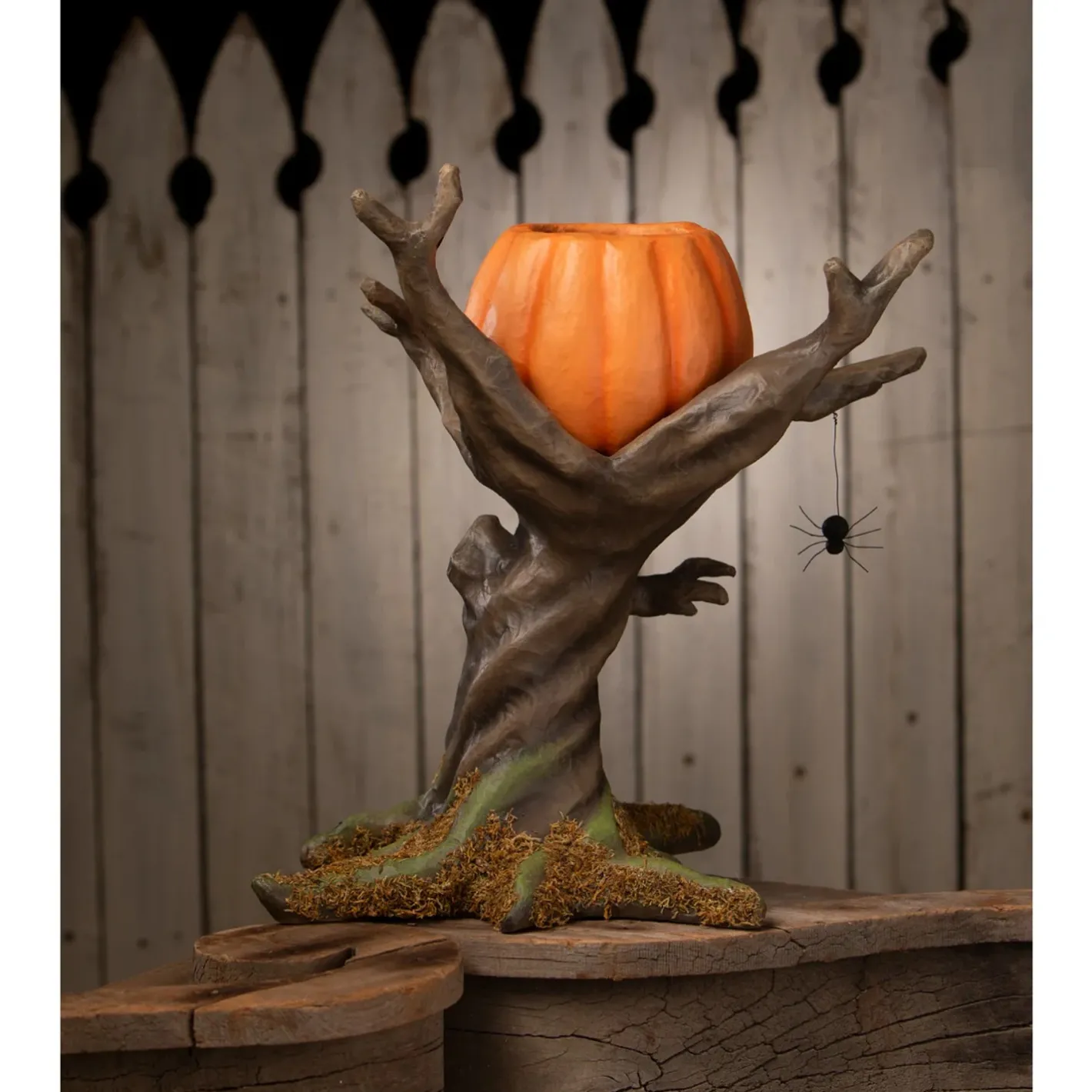 Bethany Lowe 16" Pumpkin Hollow Hideaway Halloween Decoration TD4153 Clearance