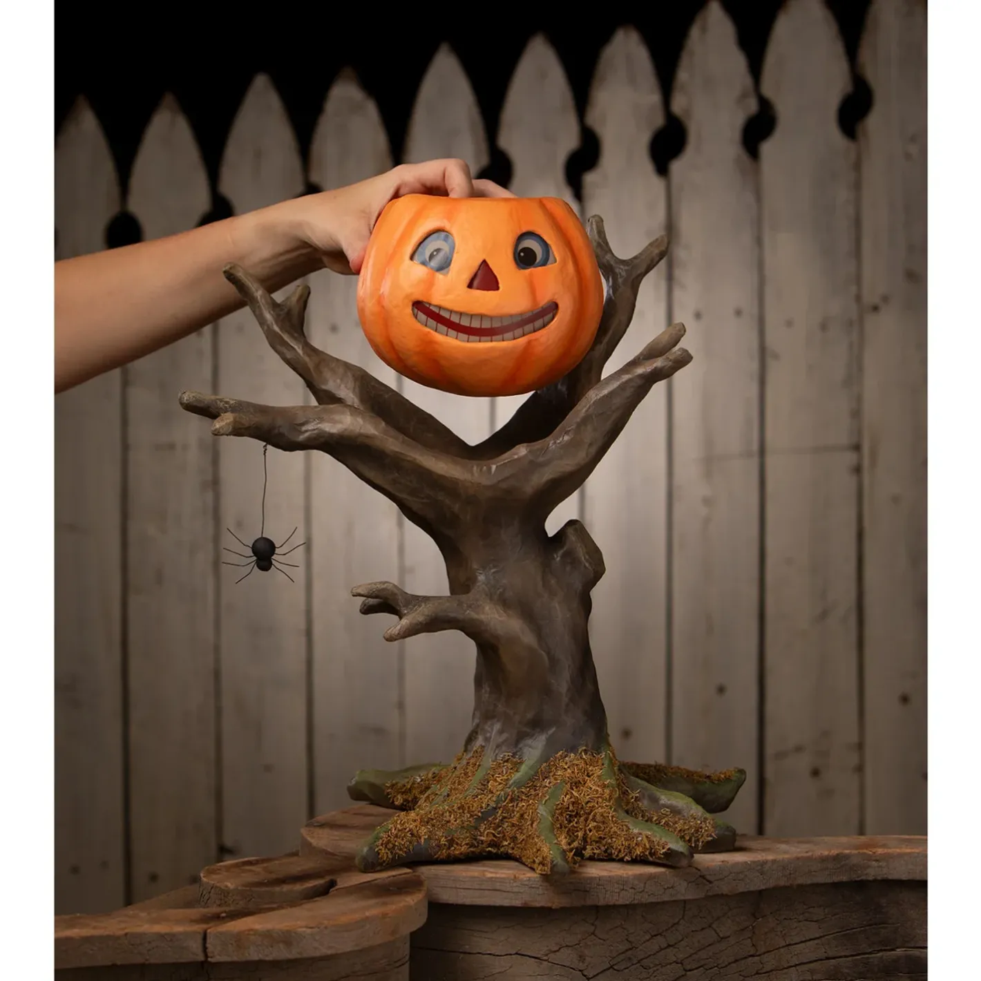 Bethany Lowe 16" Pumpkin Hollow Hideaway Halloween Decoration TD4153 Clearance