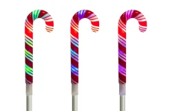 Brite Star 3 Count LED Lighted Candy Cane Pathway Markers Outdoor Christmas Decoration 48-562-00 Discount