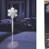 Brite Star Set of 3 LED Snowfall Light Show Pathway Markers Outdoor Christmas Decoration 48-509-00 Hot
