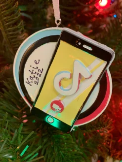 Polar X Cell Phone Dance App Personalized Christmas Ornament OR2292 Sale
