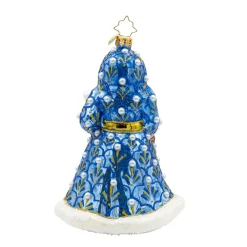 Christopher Radko Gilded Grandeur Santa Glass Christmas Ornament 1022314 Clearance