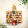 Christopher Radko Gingerbread Manor Glass Christmas Ornament 1022484 Hot
