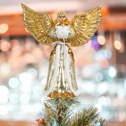 Christopher Radko Heavenly Angel Finial Glass Tree Topper 1021908