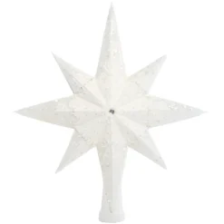 Christopher Radko Pearl Stellar Glass Christmas Tree Topper 1021184