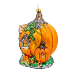 Christopher Radko Pumpkin Patch Abode Glass Halloween Ornament 1022285 Sale