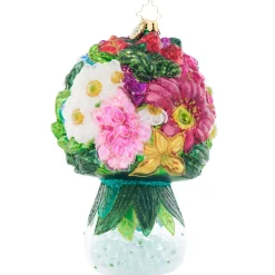 Christopher Radko Serene Garden Symphony Glass Christmas Ornament 1021897 Hot