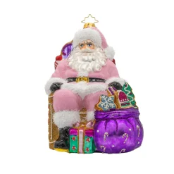 Christopher Radko Sweet Tooth Santa Glass Christmas Ornament 1022202 Discount