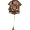 Cody Foster Co Cody Foster 9.25" Black Forest Cuckoo Clock Glass Christmas Ornament GO-8651 New
