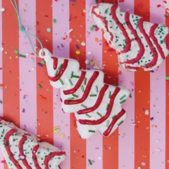 Cody Foster Co Cody Foster 4.5" Christmas Tree Cake Glass Christmas Ornament GO-8388 Outlet