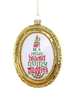Cody Foster Co Cody Foster 5" Don't Be A Cotton Headed Ninny Muggins Glass Christmas Ornament GL-1053 Best