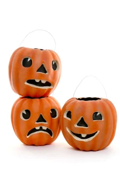 Cody Foster Co Cody Foster 10" Set of 3 Jack O Lantern Halloween Candy Bucket PM-205 Discount