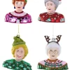 Cody Foster Co Cody Foster 4.5" Set of 4 May Your Christmas Be Golden Girls Glass Christmas Ornaments GL-451 Discount