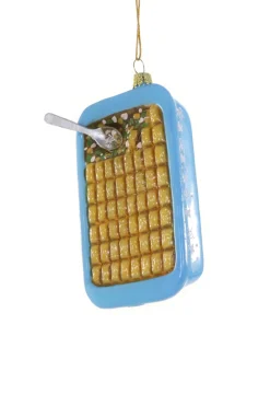 Cody Foster Co Cody Foster 5" Tater Tot Hot Dish Casserole Glass Christmas Ornament GO-8788