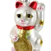 Cody Foster Co Cody Foster 4.25" White Lucky Cat Glass Christmas Ornament GO-2781-W New