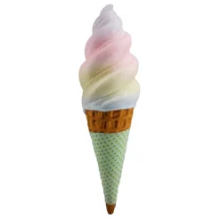 December Diamonds December 29.5" Large Rainbow Swirl Ice Cream Cone with Green Sleeve 08-08730 Online