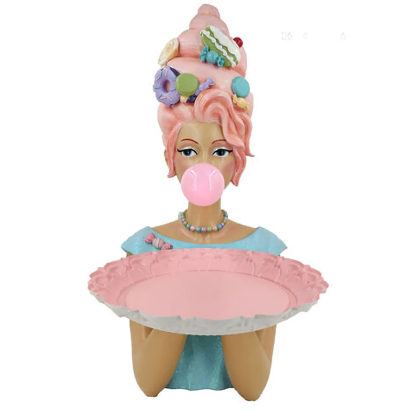 December Diamonds 20" Cotton Candy Bubblegum Queen Serving Tray Christmas Decoration 55-55706 Hot