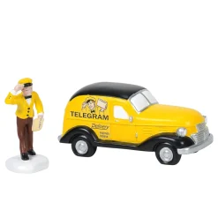 Department 56 A Christmas Story Village Old Man's Telegram Delivered Figure 6005577 Clearance