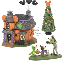 Department 56 Disney's Halloween Village New for 2022 Mickey's Pumpkintown 3 Pc Set Discount
