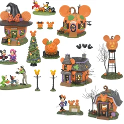 Department 56 Disney's Pumpkintown Halloween Village Complete 13 Piece Set Best