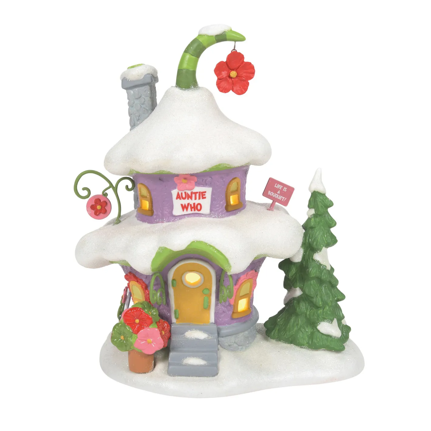 Department 56 Grinch Village Auntie Who's House Building 6013651 Discount