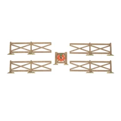 Department 56 Halloween Village Brown Crossbuck Fence 6014716 Hot