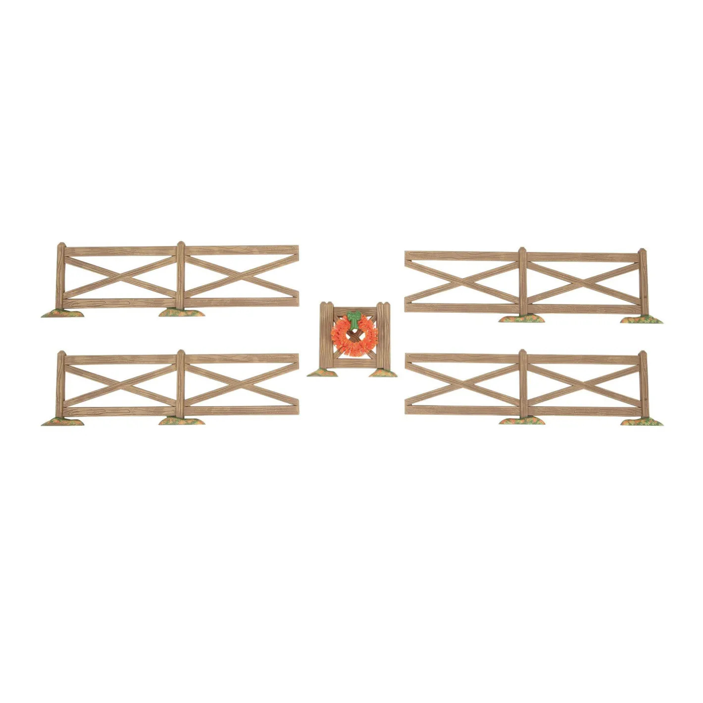 Department 56 Halloween Village Brown Crossbuck Fence 6014716 Hot