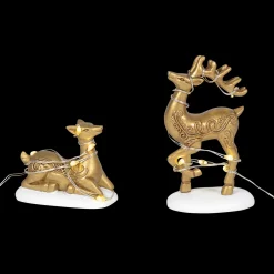 Department 56 Lit Deer Yard Decor Village Accessory 6005501 Discount