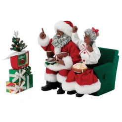 Department 56 Possible Dreams African American Santa Binge Sports Watching Figure 6015245 Sale