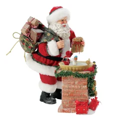 Department 56 Possible Dreams Santa Bird Bath Figure 6016498 Clearance