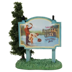 Department 56 Schitt's Creek Village Where Everyone Fits In Sign 6013685 Clearance