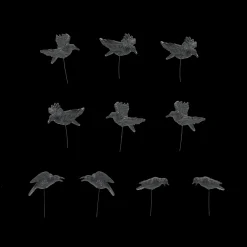 Department 56 Set of 10 Halloween Village Crows Accessory 6010451 Discount