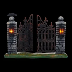 Department 56 Snow Village Halloween Spooky Wrought Iron Gate 4047599 Discount