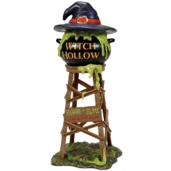 Department 56 Snow Village Halloween Witch Hollow Watertower 6013639