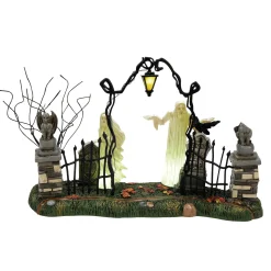Department 56 Department Halloween Village Lighted Spiritual Guidance Cemetery Gate 6013640 Outlet
