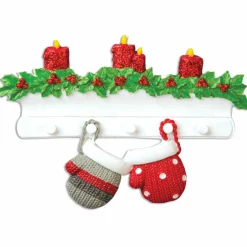 Polar X Family Personalized Christmas Ornament with 2 Mittens Best