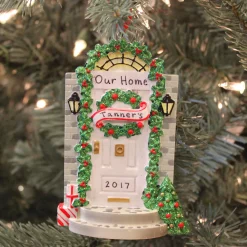 Polar X Front Door with Steps Personalized Christmas Ornament Best