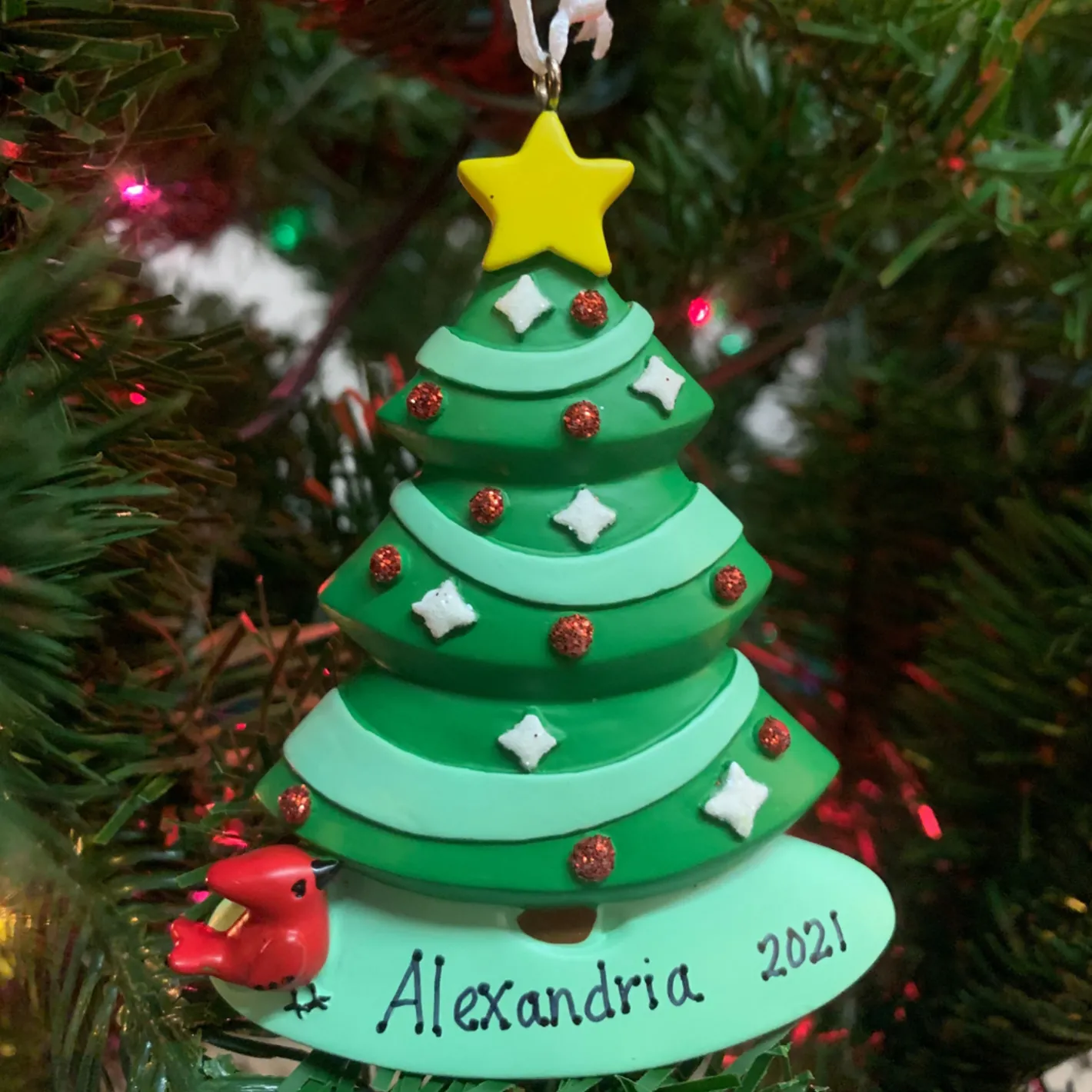 Hallmark 3.85" Christmas Tree Personalized Ornament 1HGO2503 New