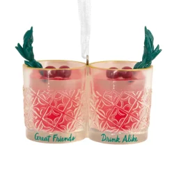 Hallmark 3" Great Friends Drink Alike Christmas Ornament 1HGO2956 Discount