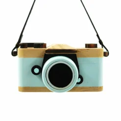 Hallmark 3.75" Retro Camera Wooden Christmas Ornament 1HGO2325