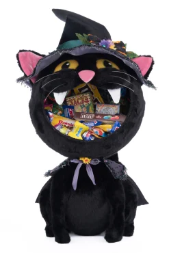 Katherines Collection Katherine's Collection 32" Black Cat Candy Container Halloween Decor 28-428189