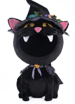 Katherines Collection Katherine's Collection 32" Black Cat Candy Container Halloween Decor 28-428189