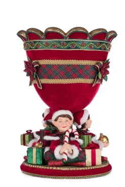Katherines Collection Katherine's Collection 18" Holiday Magic Elf Urn Christmas Decoration 28-428321 New