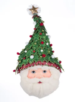 Katherines Collection Katherine's Collection 30" Holly Woods Santa Wall Mask Christmas Decoration 28-428357 Online