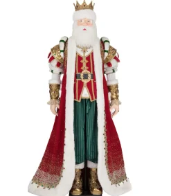 Katherines Collection Katherine's Collection 71" Royal Christmas Ball King Christian Claus Life Size Christmas Decoration 28-528809 Hot