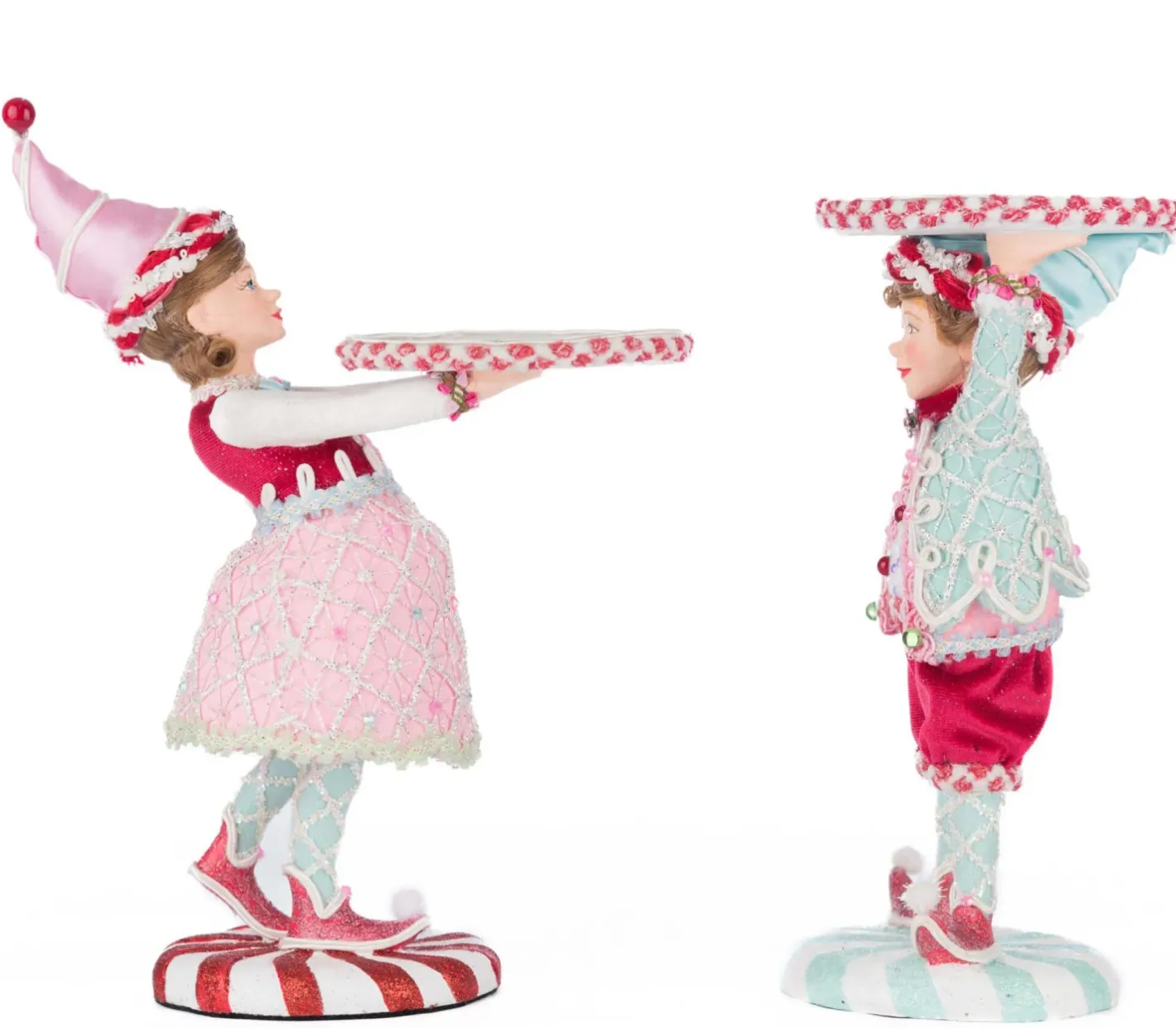 Katherines Collection Katherine's Collection 9.5" Set of 2 Sweet Delights Gumdrop and Cookie Serving Tray 28-528734 Hot